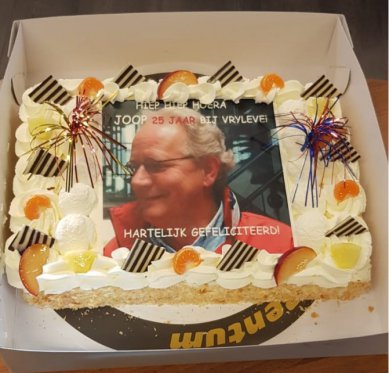 Gefeliciteerd Joop Wieland 25 jaar in dienst!